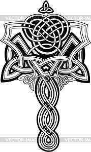 Celtic cross decoration - vector clipart