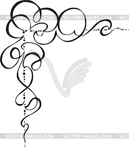 Decorated corner - vector clipart