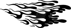 Flame - vinyl EPS vector clipart
