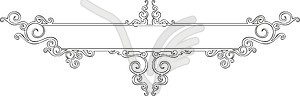 Slim decorative panel - royalty-free vector clipart