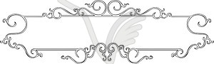 Slim decorative panel - vector image