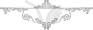 Slim decorative panel - vector clipart