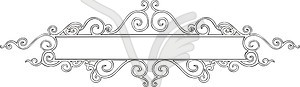 Slim decorative panel - vector image