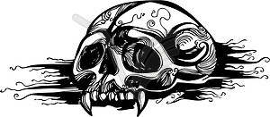 Skull - royalty-free vector image
