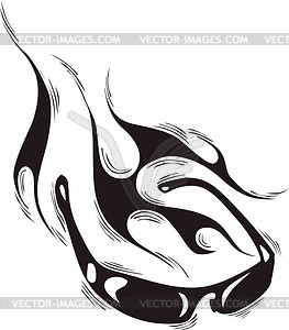 Spectacles flame - vector image