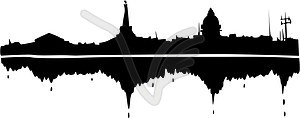 St. Petersburg skyline - vector clipart