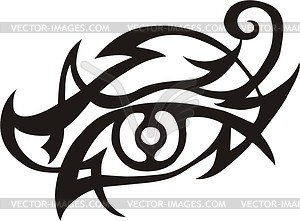 Eye tattoo - vector clipart