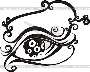 Eye tattoo - vector clip art