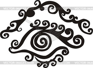 Eye tattoo - vector clip art