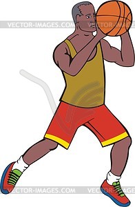 Basketball-player - vector image