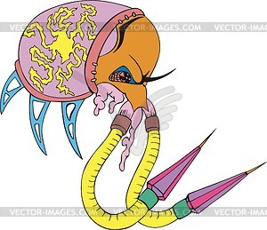 Biomechanical bug - vector clipart