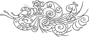 Complex ornamental pinstripe - vector image