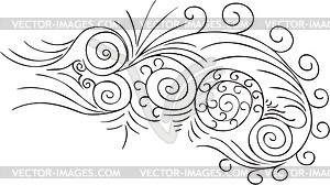 Complex ornamental pinstripe - vector clipart