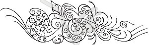 Complex ornamental pinstripe - vector clipart