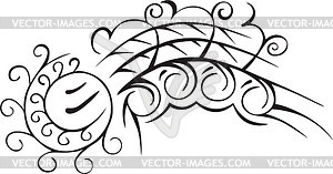 Complex ornamental pinstripe - vector clipart