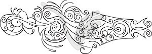 Complex ornamental pinstripe - vector clipart / vector image