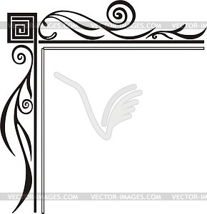 simple decorative corner clip art