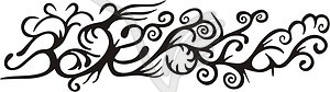 Ornamental floral design - vector clip art