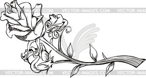 Rose - color vector clipart