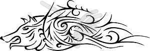 Fox tattoo - vector image