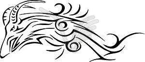 Goat tattoo - royalty-free vector image