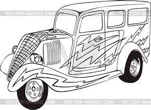 Hot rod - vector clipart