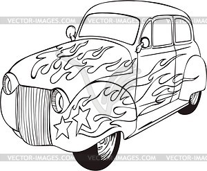 Hot rod - vector image