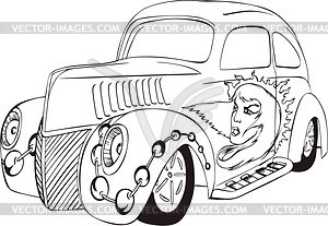 Hot rod - vector image