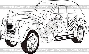 Hot rod - vector clip art