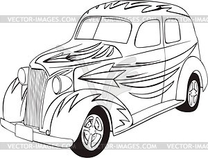 Hot rod - vector image