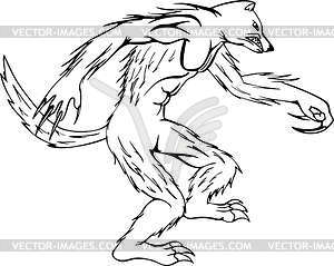 Monster tattoo - vinyl EPS vector clipart