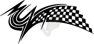Racing flags - vector image