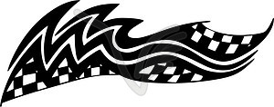 Racing flags - vector clip art