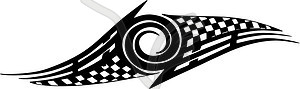 Racing flags - royalty-free vector clipart