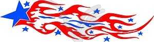 Star flame - vector clipart