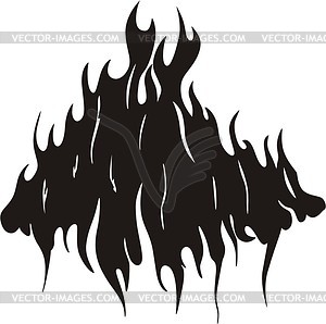 Flame tattoo - vector image