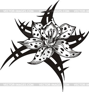 tattoo tribal flower