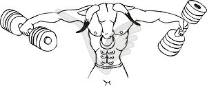 Bull mascot cartoon - vector clipart