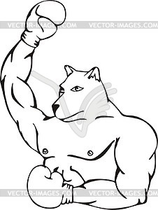Dog mascot cartoon - vector image