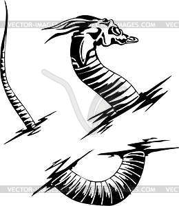 Worm monster - vector clip art