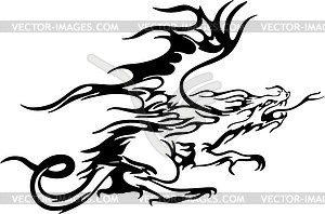 Dragon flame - vector clipart