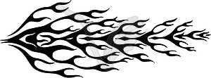 Flame tattoo - vector clipart