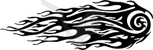 Flame tattoo - vector image