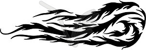 Flame tattoo - vector clipart