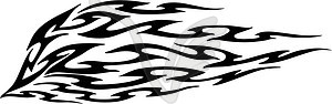 Flame tattoo - vector clipart