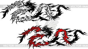 Flame tattoo - vector image