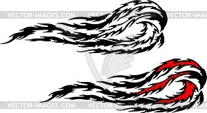 Flame tattoo - vector image