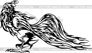 Rooster flame - vector clipart