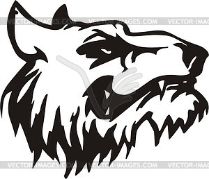 Tattoo wolf - vector clipart