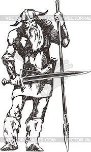 Viking - vector clipart